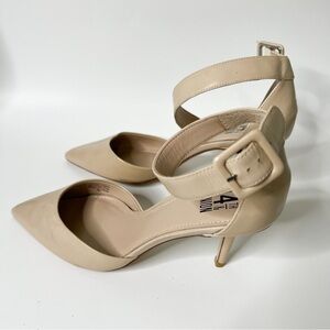 14th & Union Cream Pointed Toe Leather Heels size 6